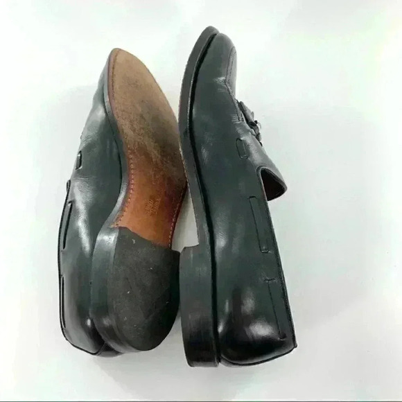 Allen Edmonds Grayson mean loafers size 9.5 black shell cordovan leather main image 5